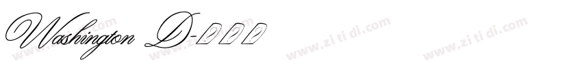 Washington D字体转换